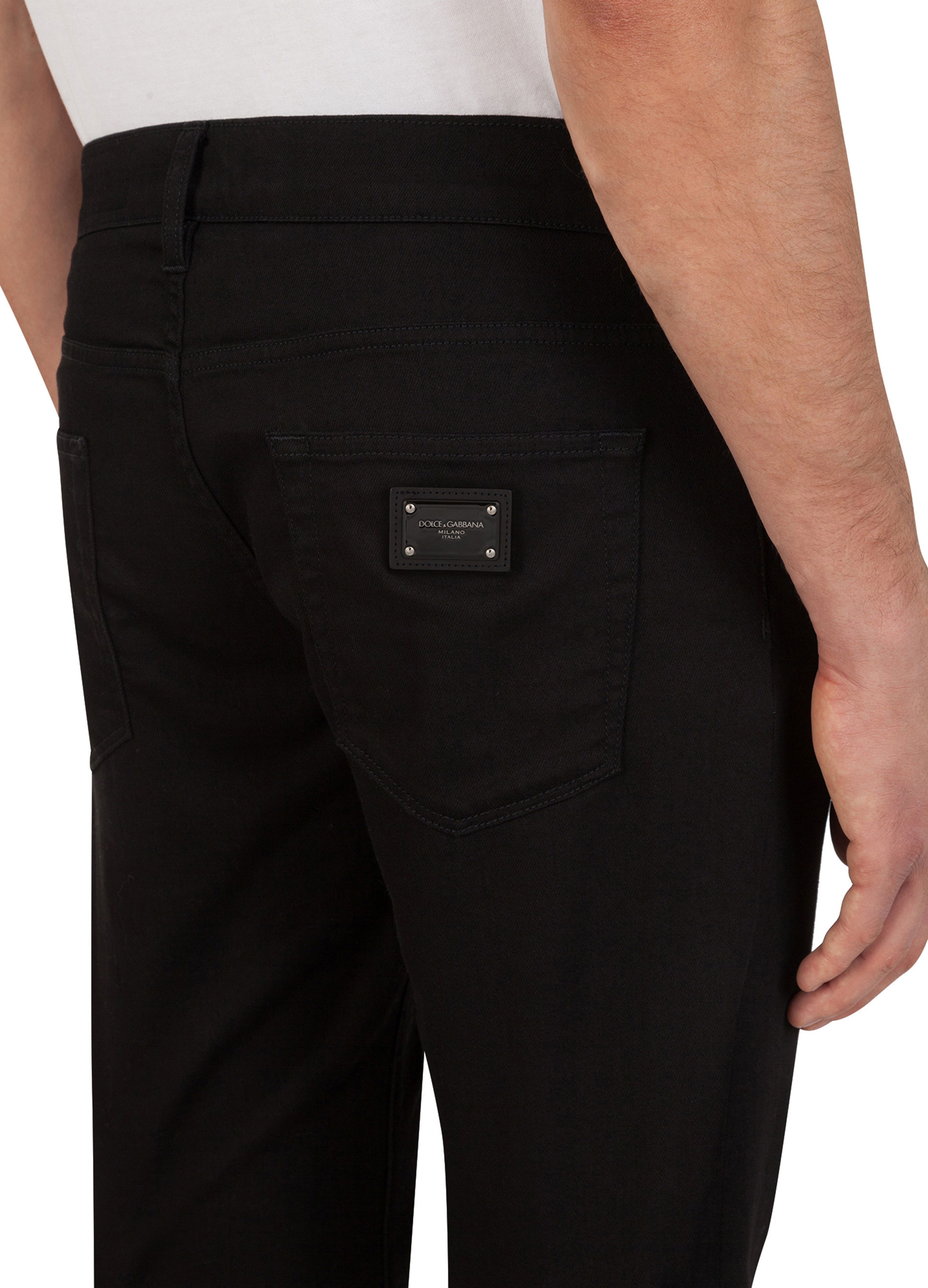 Dolce & Gabbana Black slim-fit stretch jeans