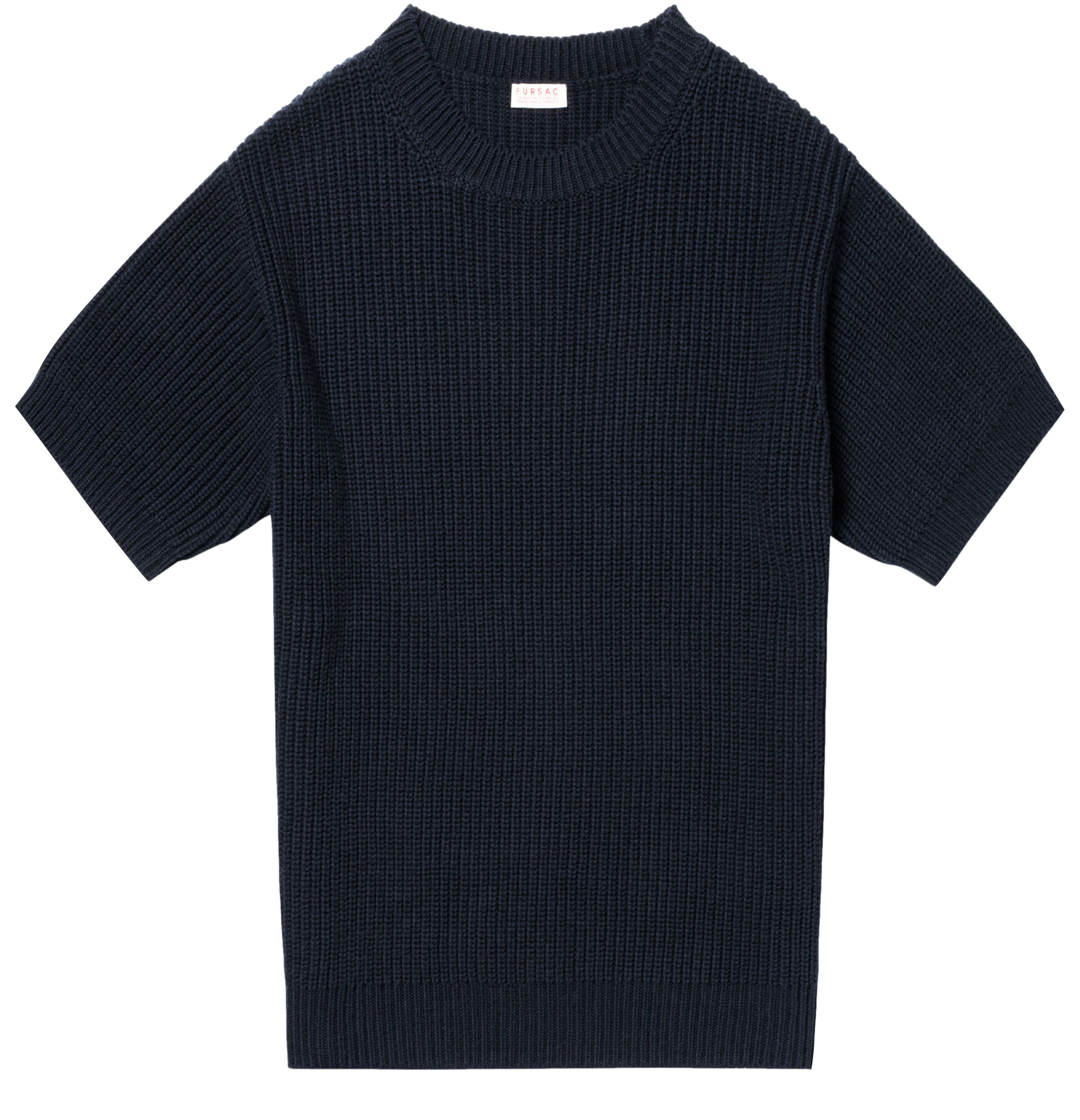  Ribbed wool and cotton sweater