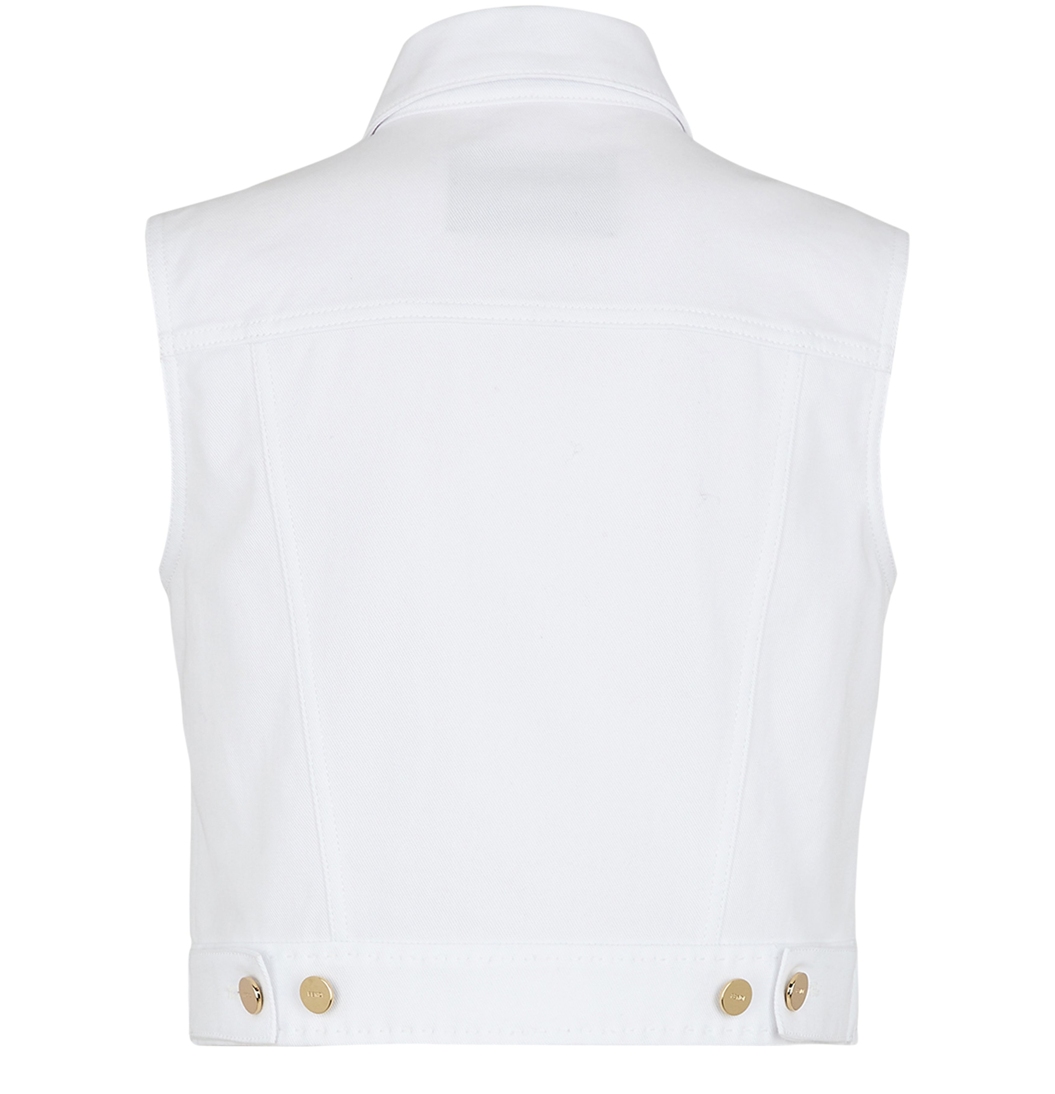 FENDI Cropped gilet with pointed collar