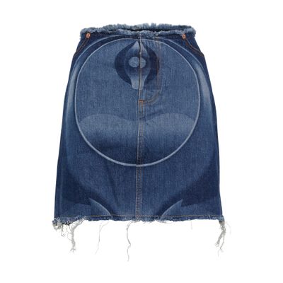  Ghulam denim mini skirt