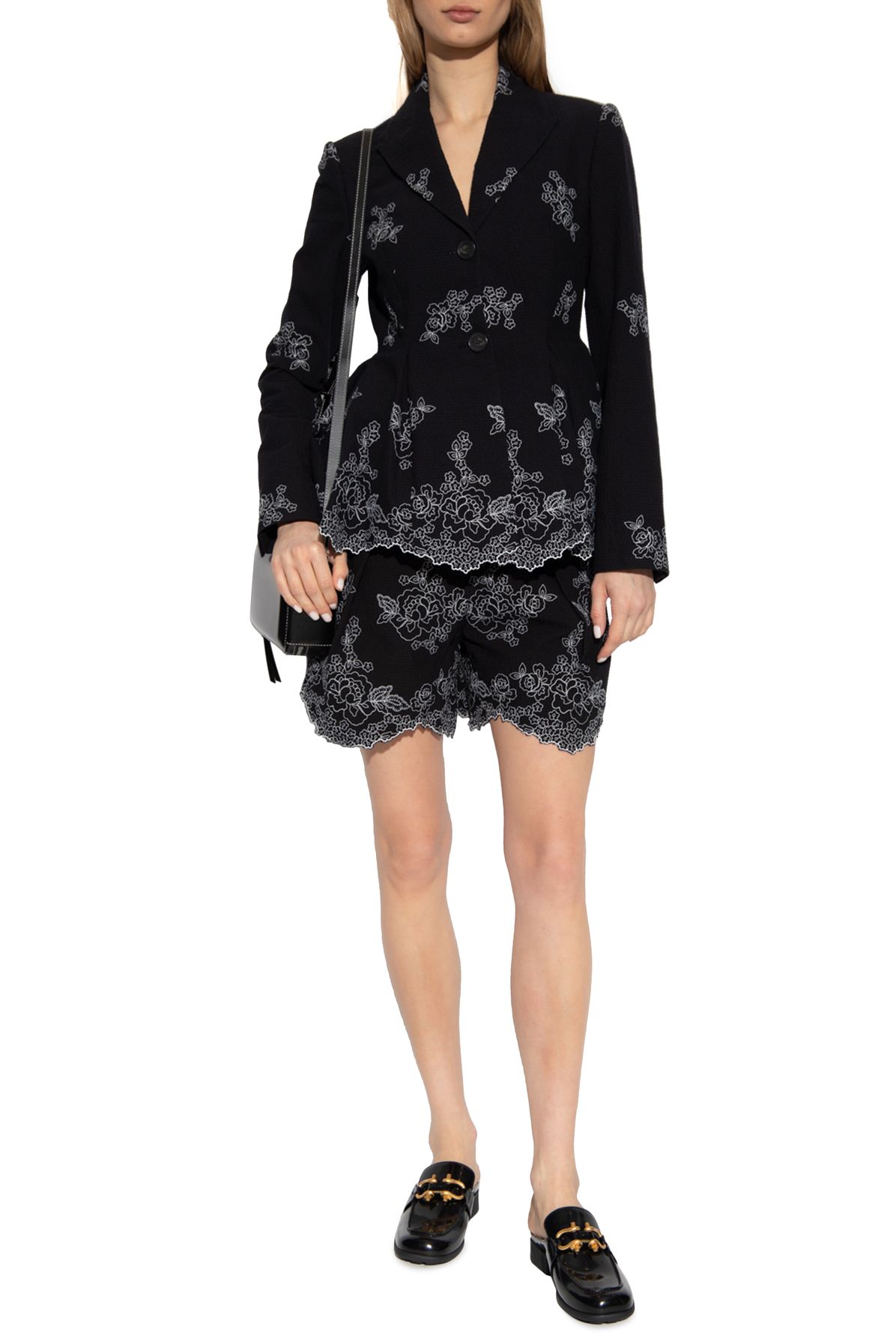 Erdem ‘Marlene' blazer with floral motif