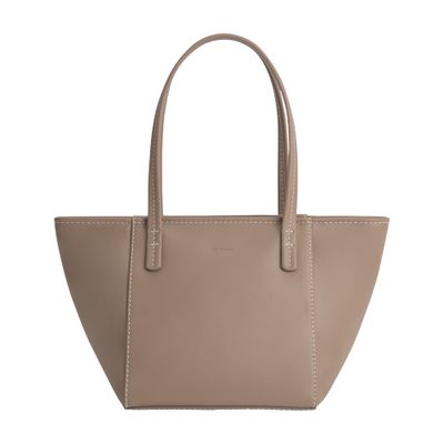 BY FAR Bar Tote Box Calf Leather Tote Bag