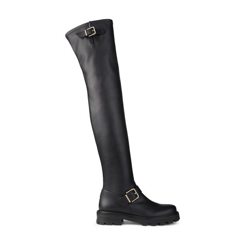 Jimmy Choo Biker II OTK Flat Knee-High Boots