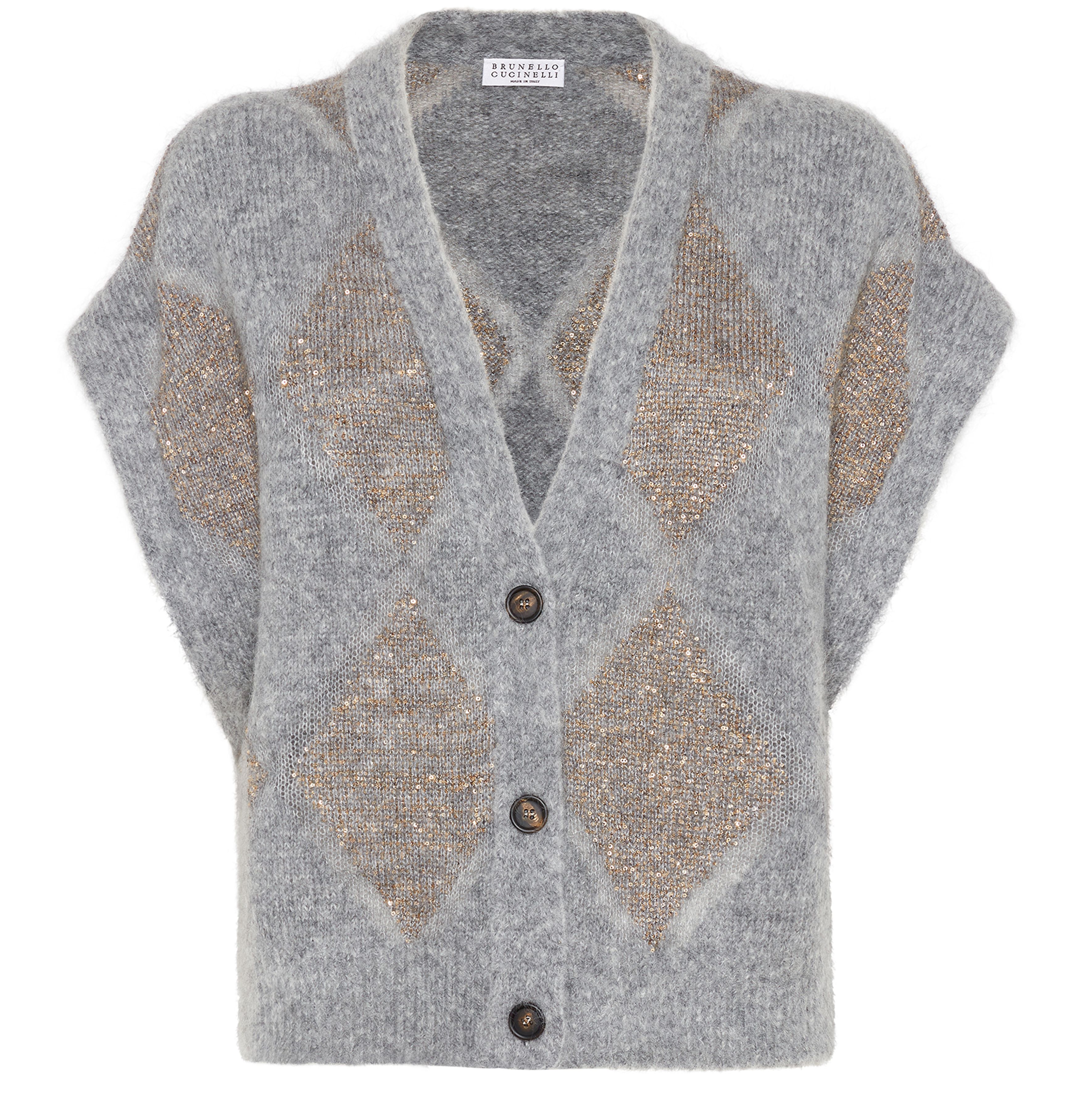 Brunello Cucinelli Dazzling Argyle vest