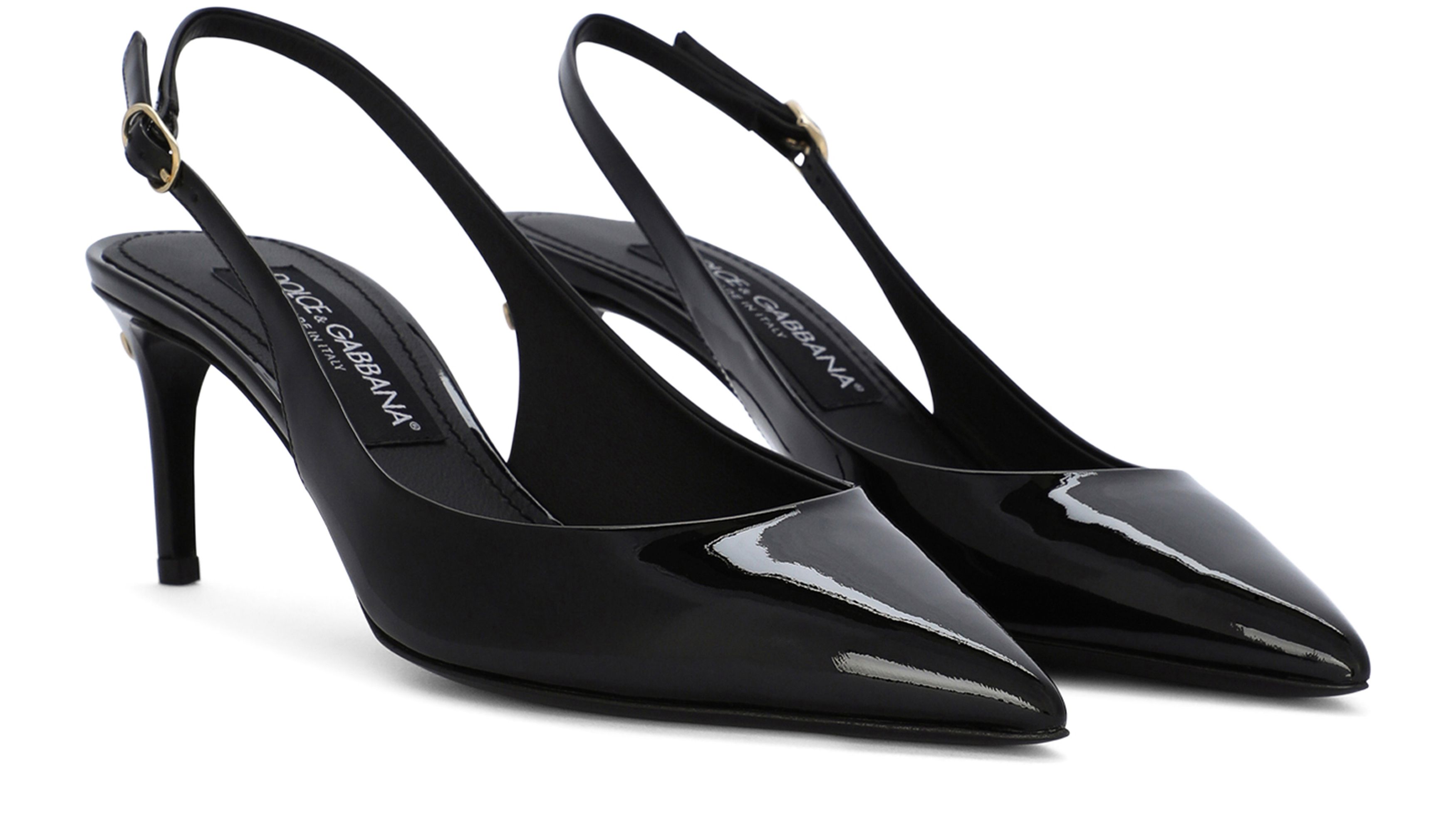 Dolce & Gabbana Cardinale patent leather slingbacks