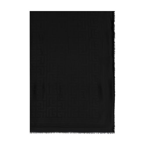 Balmain Monogrammed tone-on-tone scarf