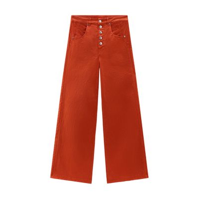 Woolrich Garment-dyed stretch cotton twill pants