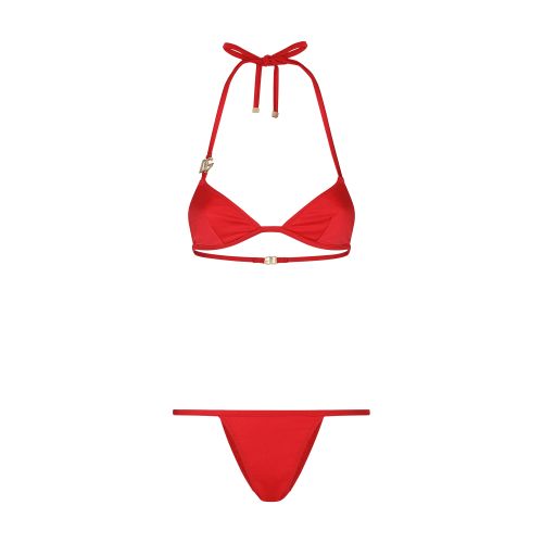 Dolce & Gabbana Triangle bikini with logo