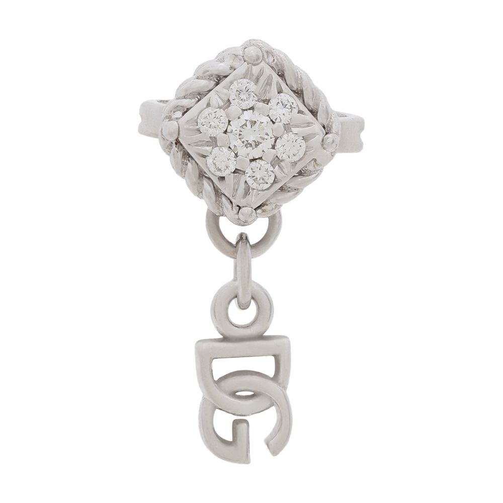 Dolce & Gabbana Single earring in white gold 18kt