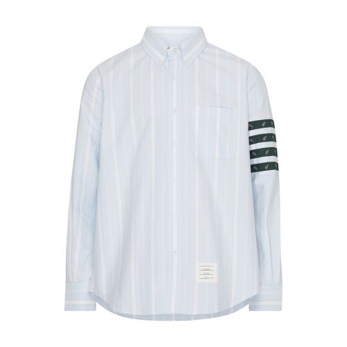 Thom Browne 4 Bar striped long sleeve shirt