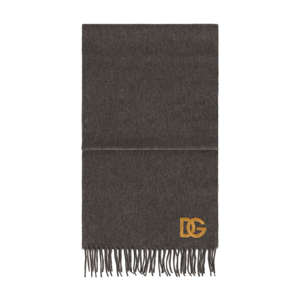 Dolce & Gabbana Cashmere scarf with DG embroidery