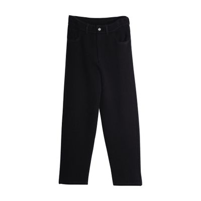 Barrie Denim cashmere and cotton boyfriend trousers