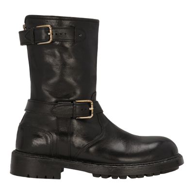 Dolce & Gabbana Leather Biker Boot