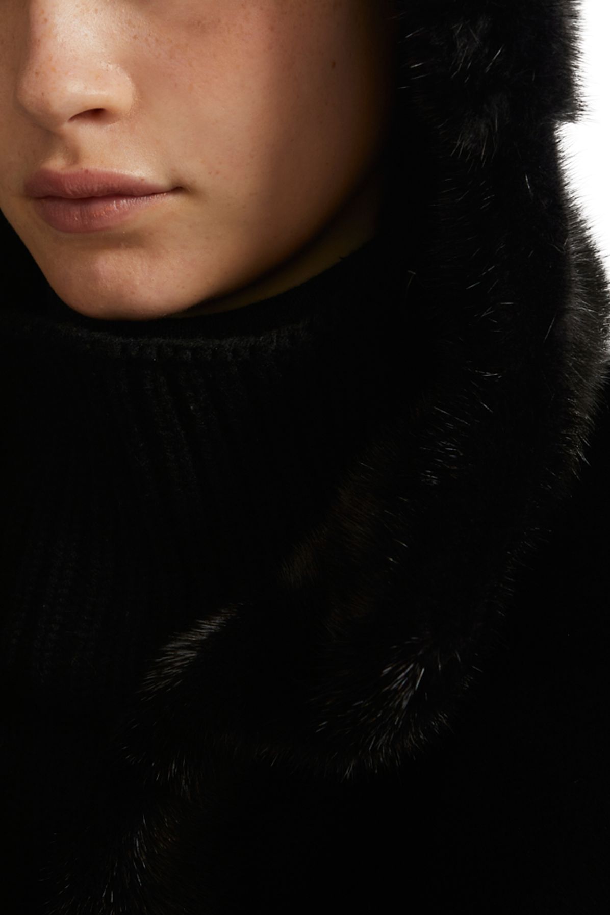 Yves Salomon Hooded long-haired mink gilet