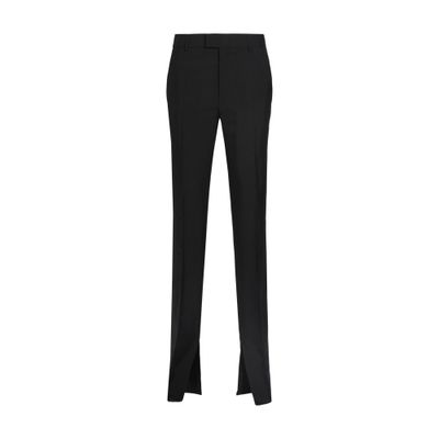 Ann Demeulemeester Delis skinny fit trousers with slit viscose calico