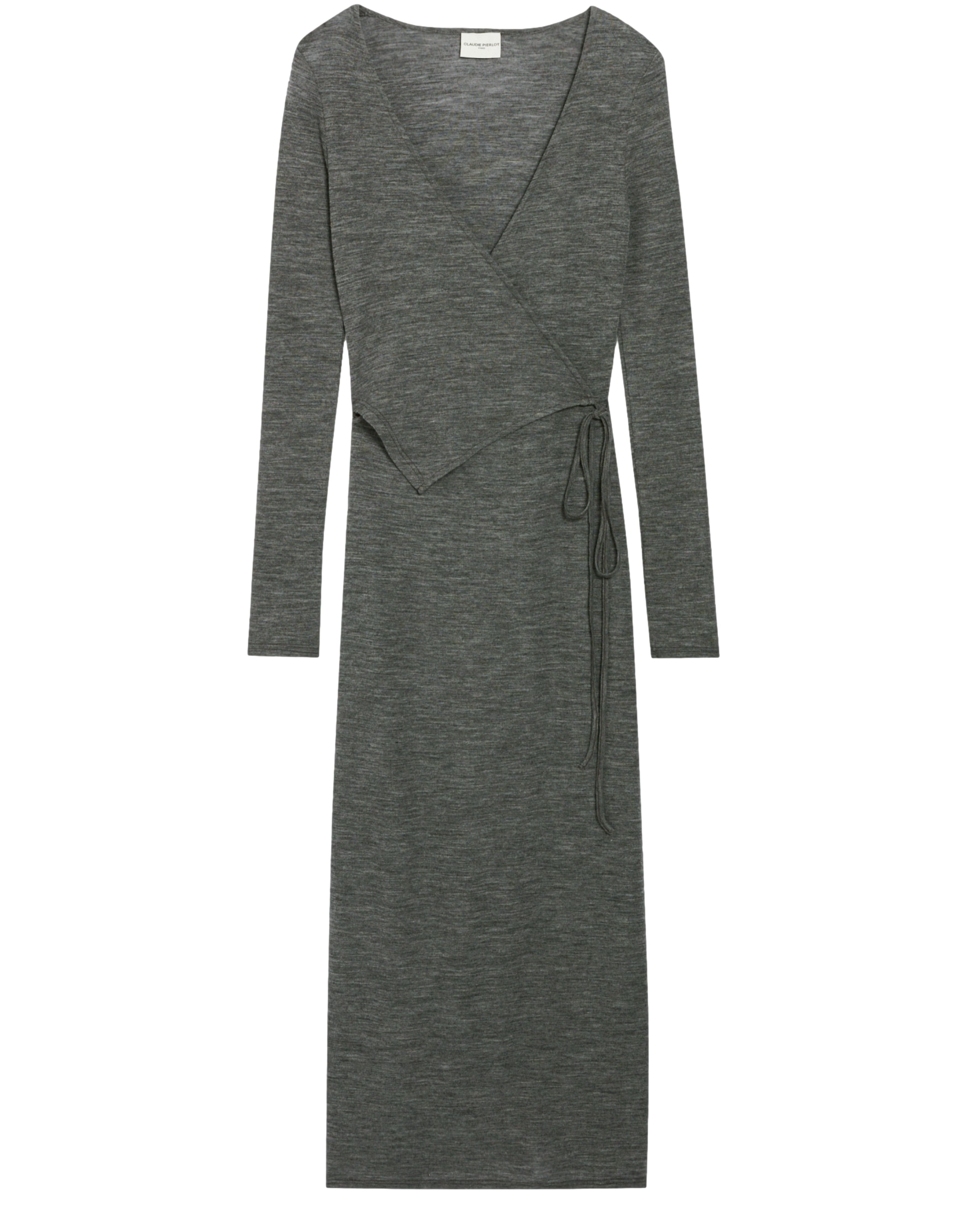  Wool jersey midi dress