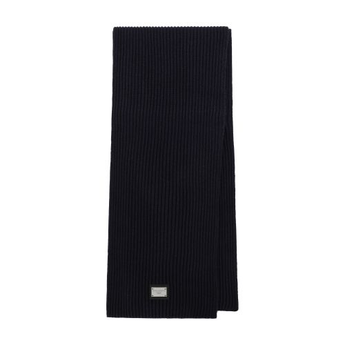 Dolce & Gabbana Wool scarf with DG patch