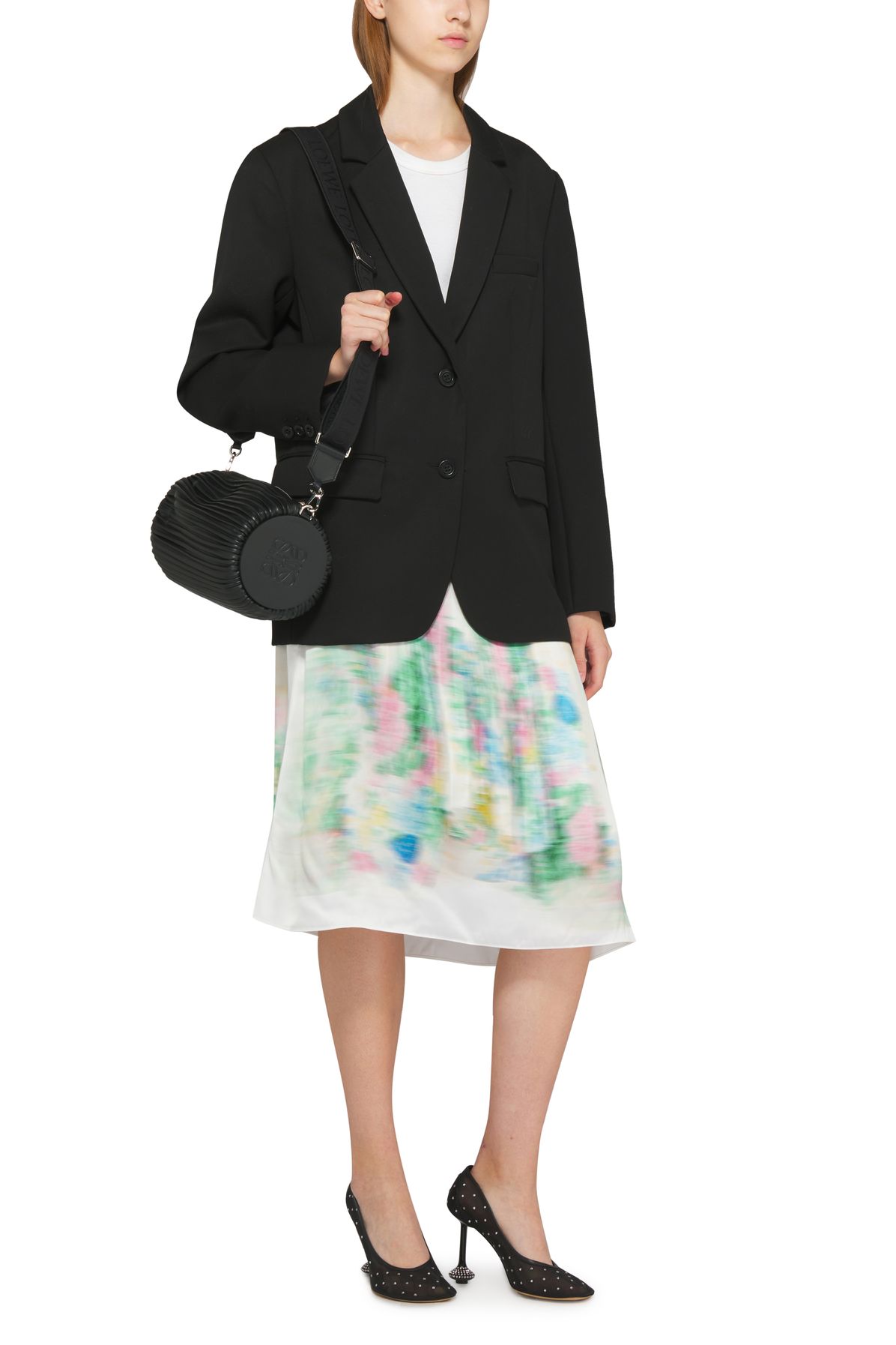 Loewe Blurred print midi skirt