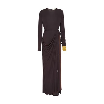 FENDI Long draped dress