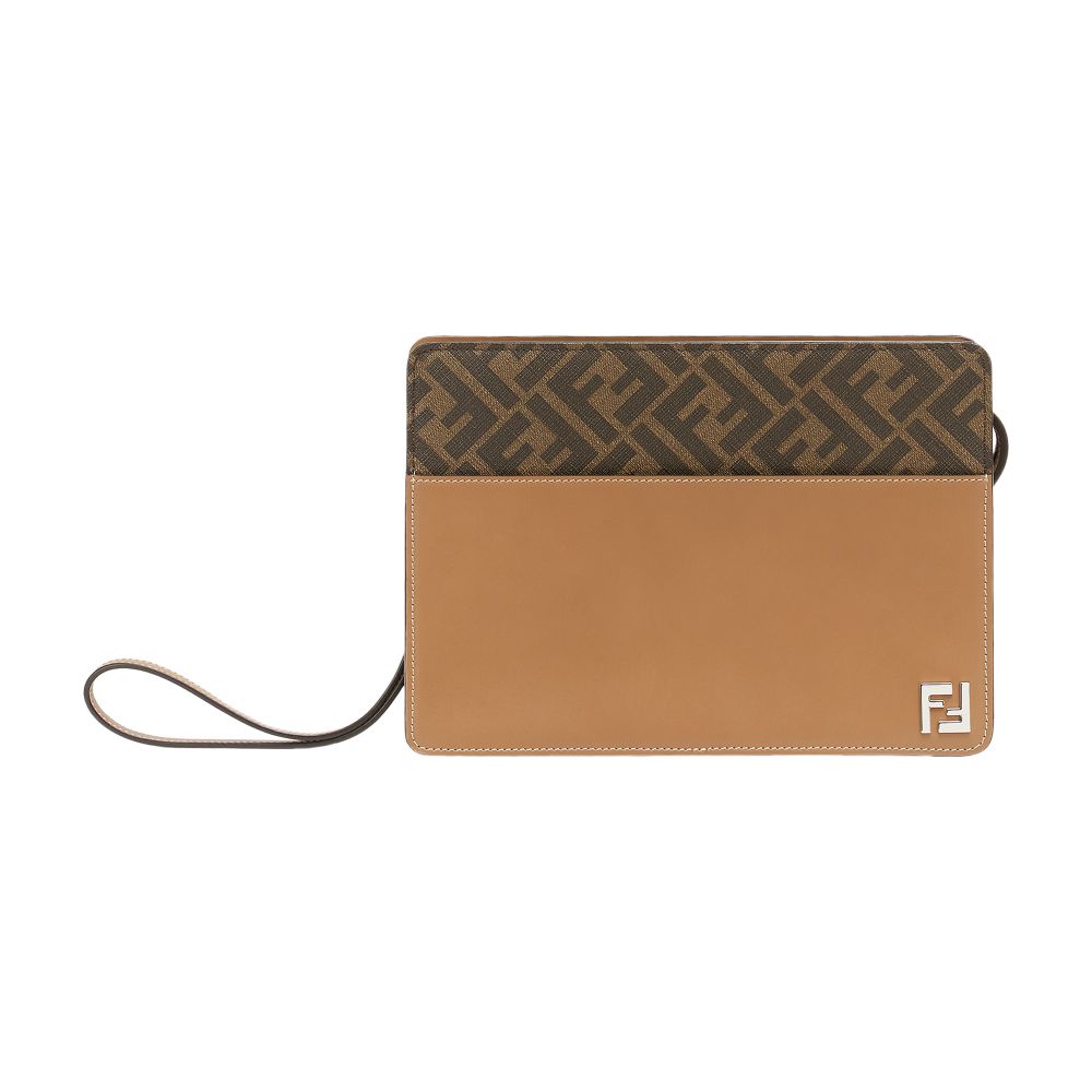 FENDI Squared FF Standing Clutch