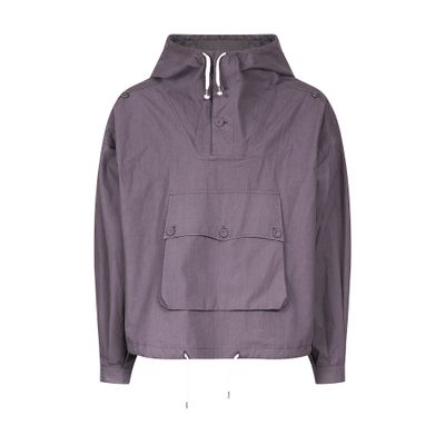 Maison Margiela Coated cotton hooded jacket