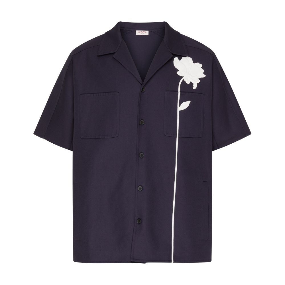 VALENTINO GARAVANI Short-sleeved embroidered shirt