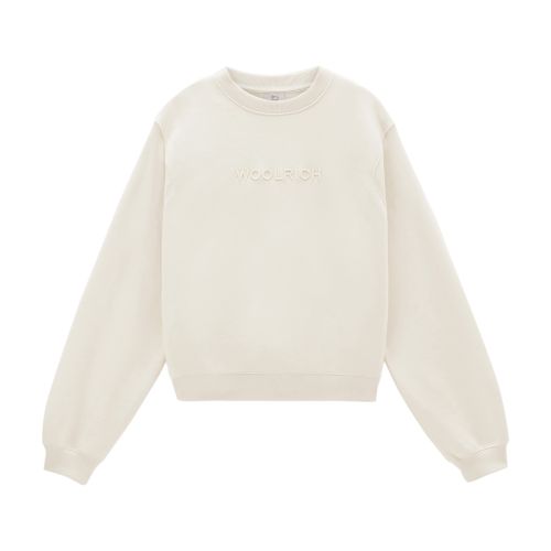 Woolrich Crewneck Sweatshirt with Embroidered Logo