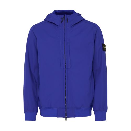 Stone Island Zip-up jacket with logo patch