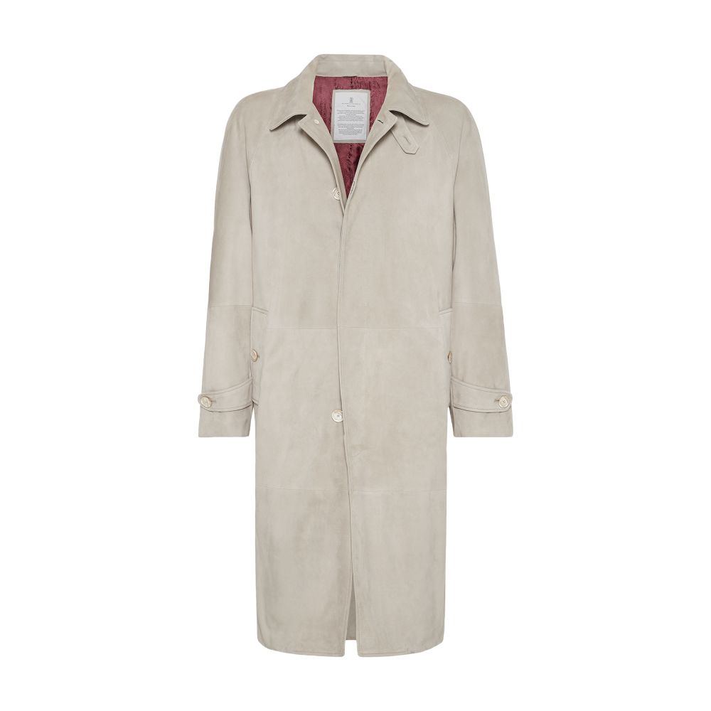 Brunello Cucinelli Suede overcoat