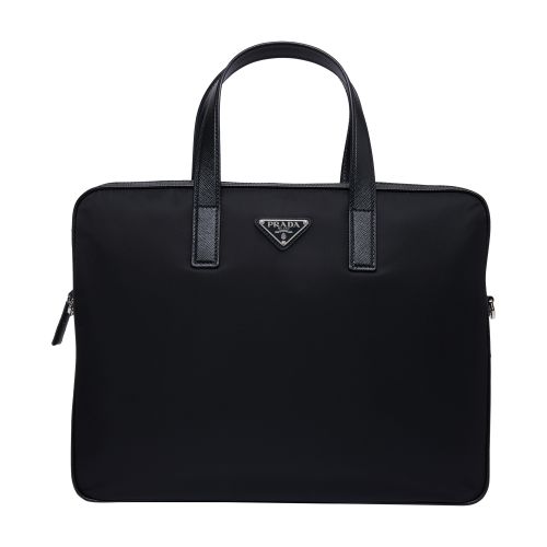 Prada Re-Nylon and Saffiano leather briefcase