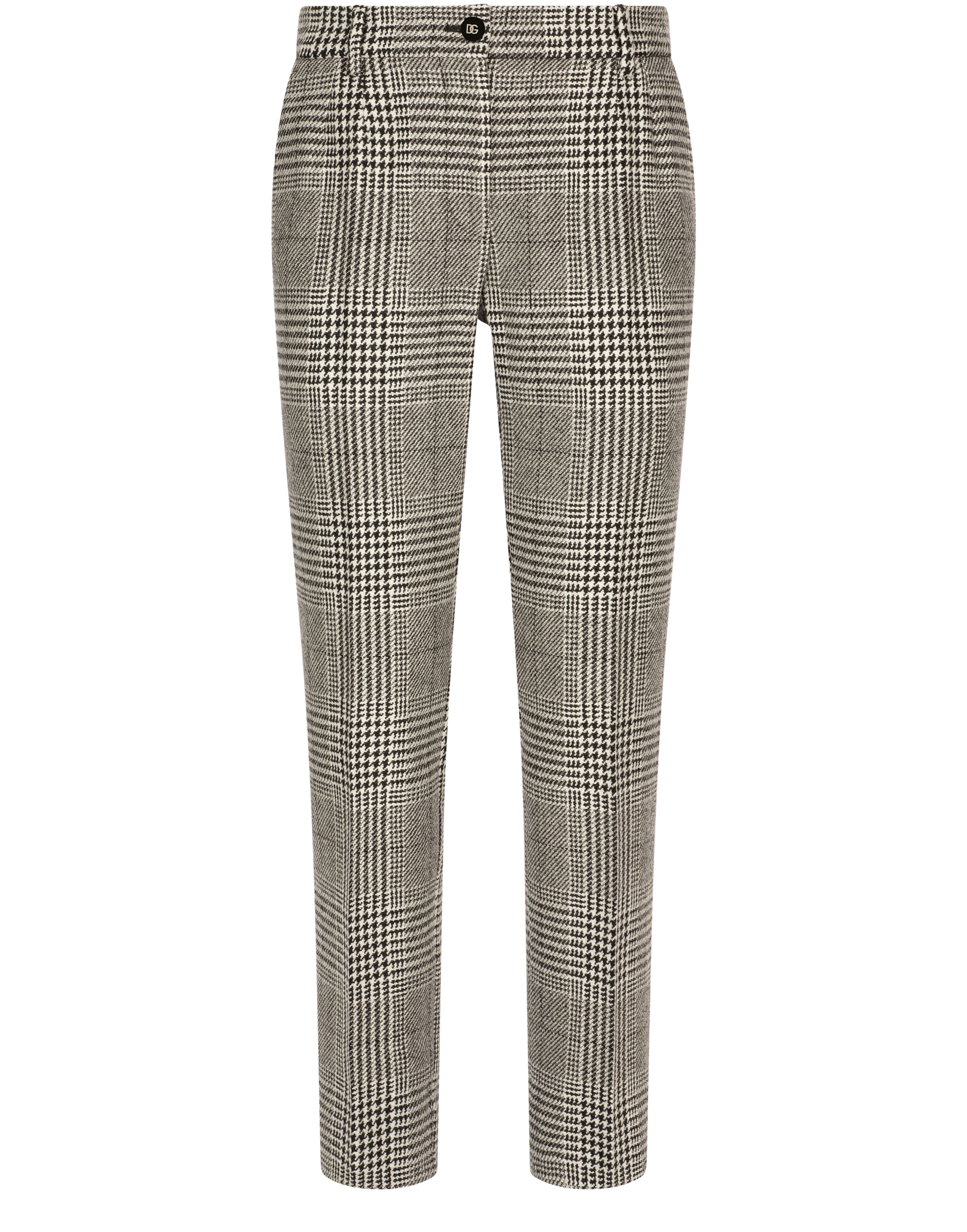 Dolce & Gabbana Low-rise glen plaid pants