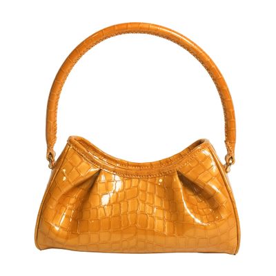 Elleme Dimple small croco pearl leather bag