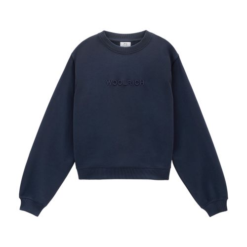 Woolrich Crewneck Sweatshirt with Embroidered Logo