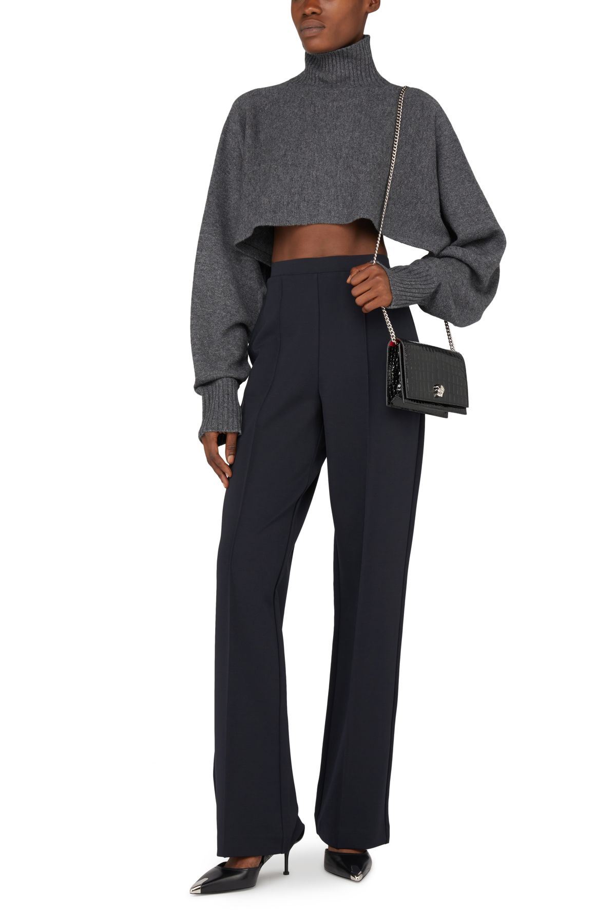 Sportmax Teiera turtleneck cropped sweater