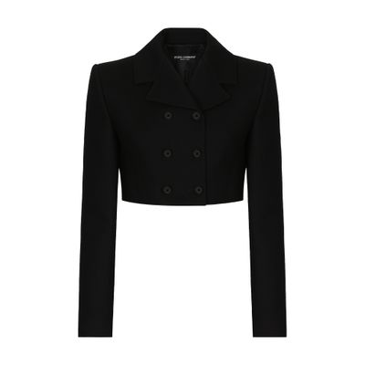 Dolce & Gabbana Short double-breasted twill jacket