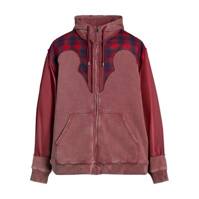 Maison Margiela Pendleton yoke hoodie