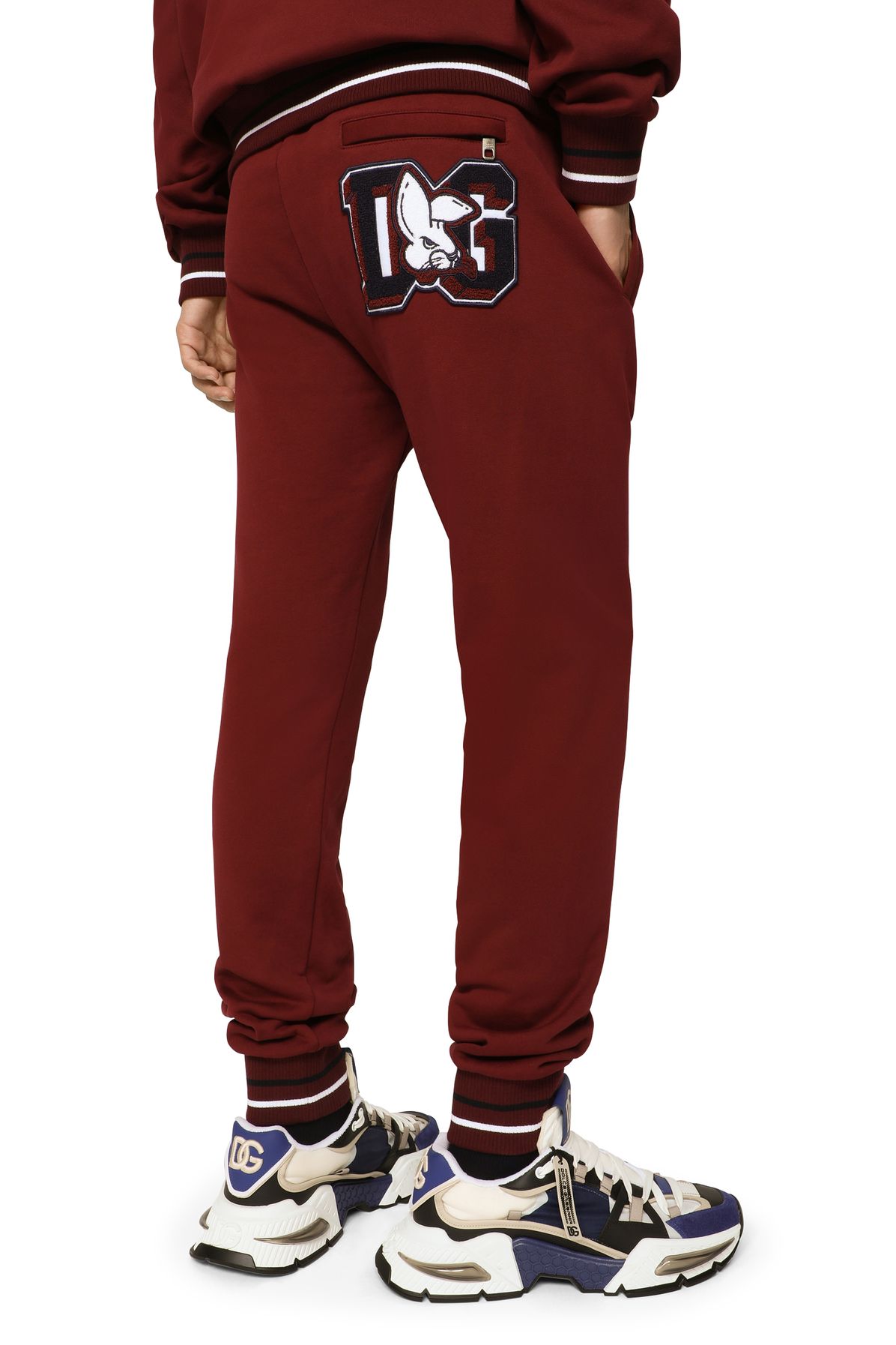 Dolce & Gabbana Cotton jogging pants with DG patch