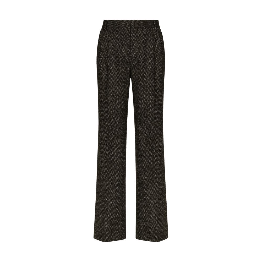 Dolce & Gabbana Stretch alpaca and wool straight-leg pants