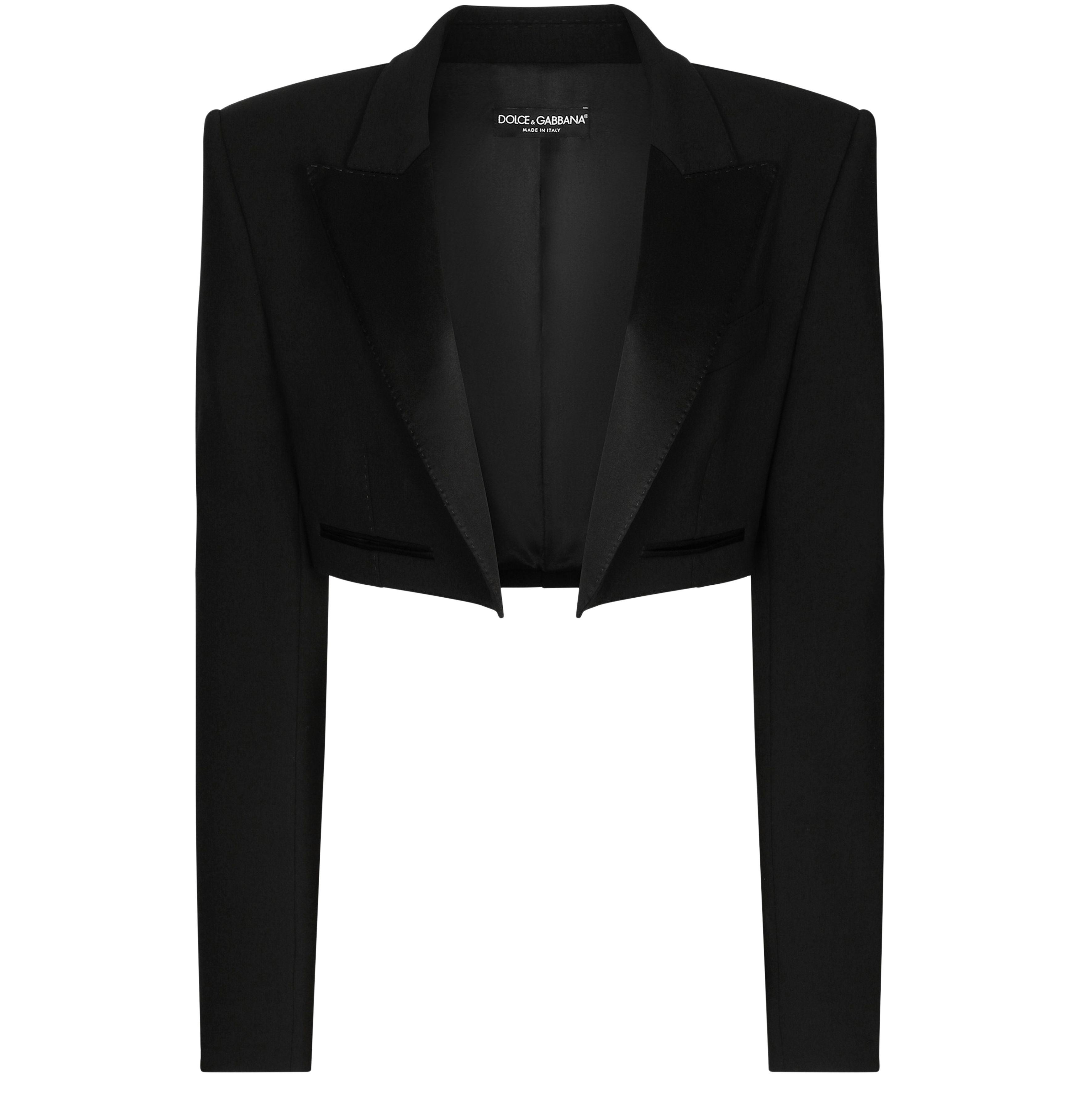 Dolce & Gabbana Spencer wool gabardine tuxedo jacket