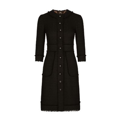 Dolce & Gabbana Raschel tweed mini dress