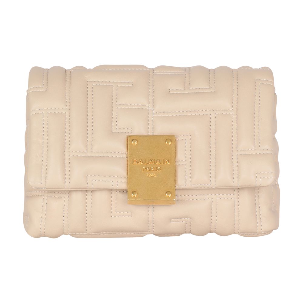 Balmain 1945 Soft mini bag in quilted leather