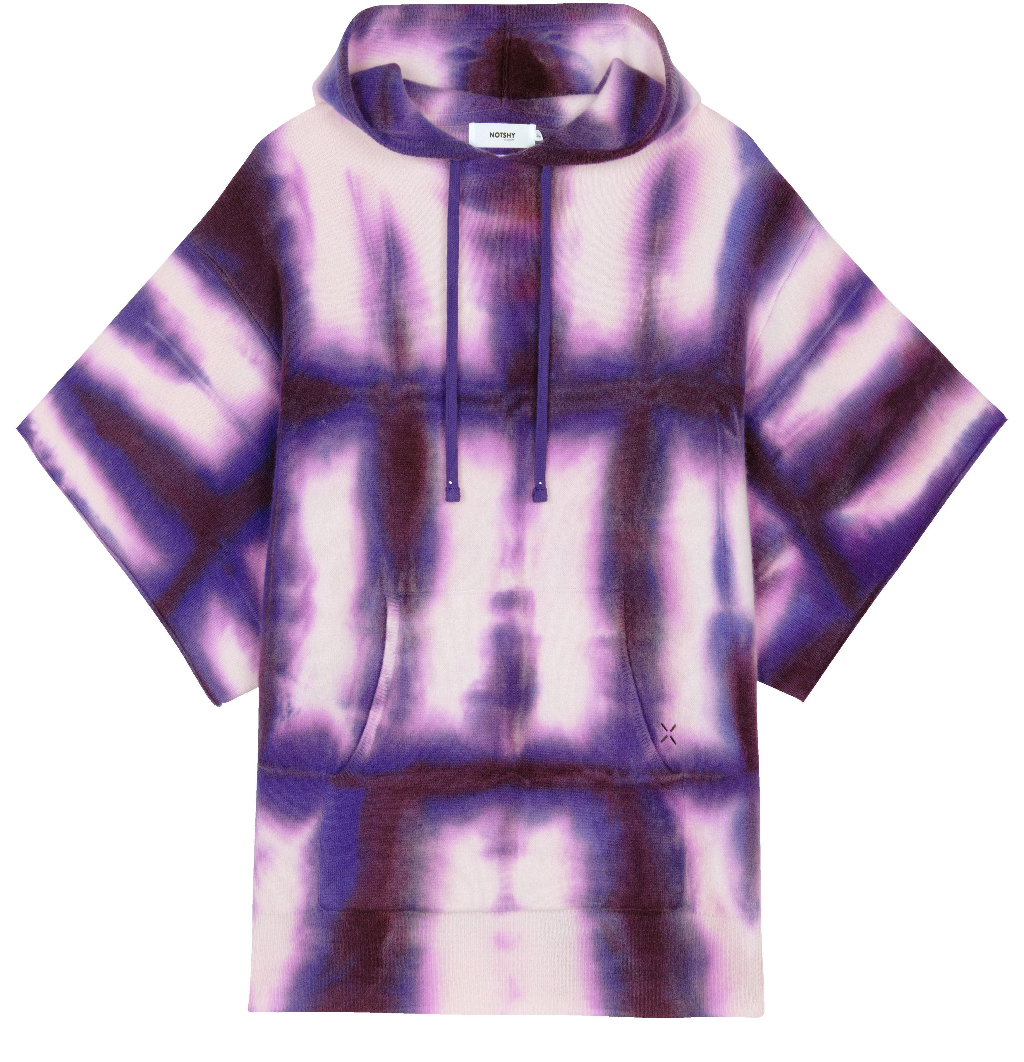  Marine01C shibori cashmere sweatshirt