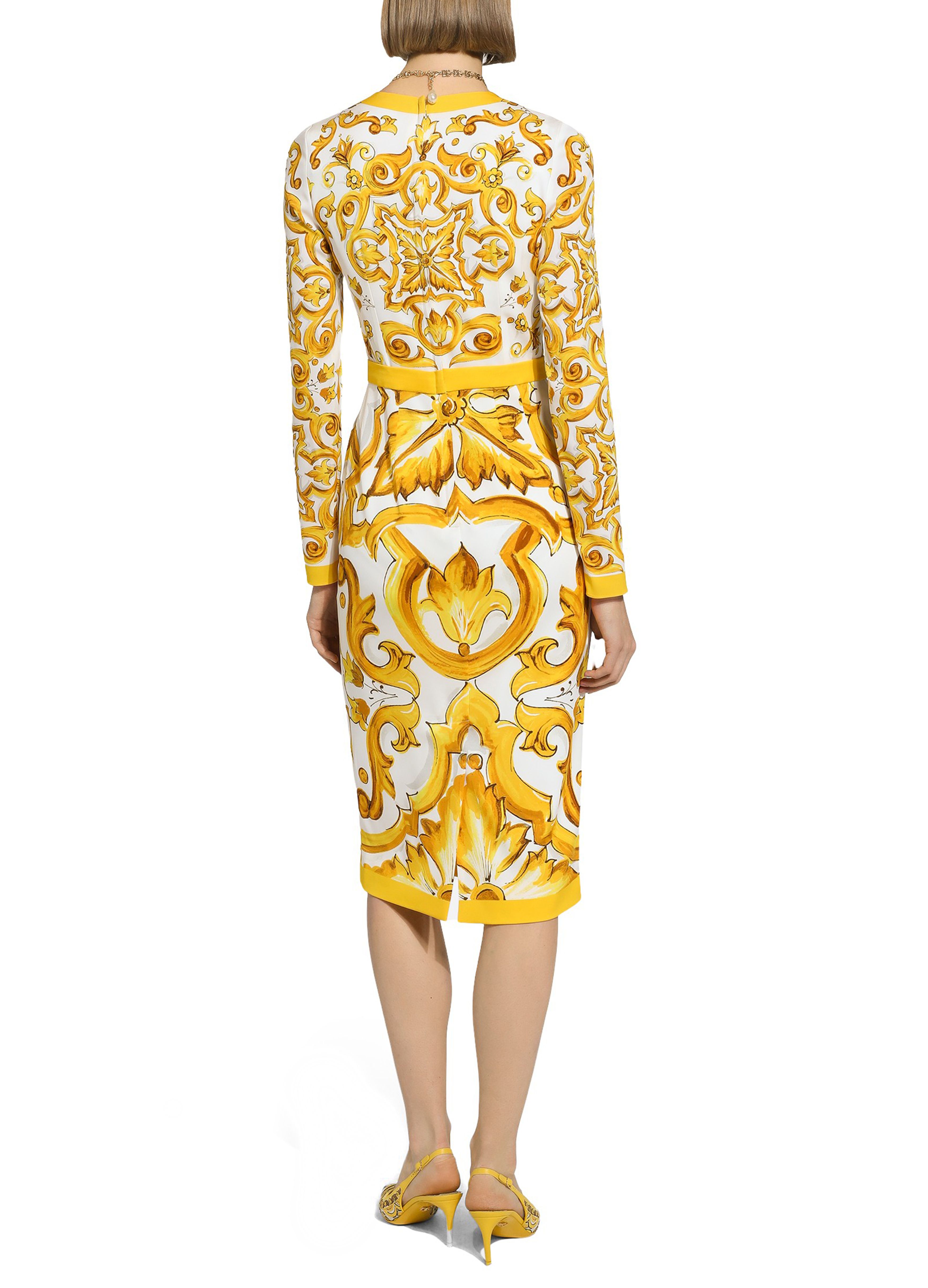 Dolce & Gabbana Majolica calf-length sheath dress