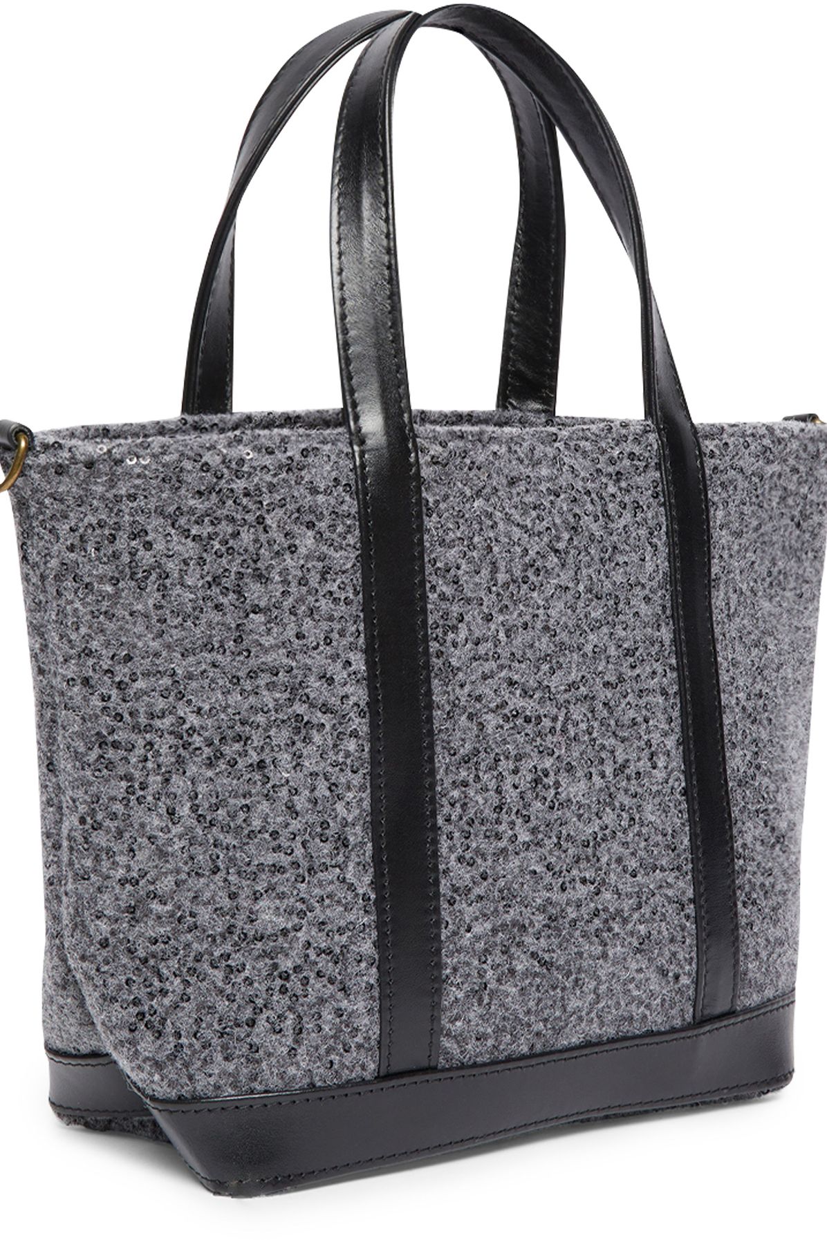  Felt and sequinned S tote bag