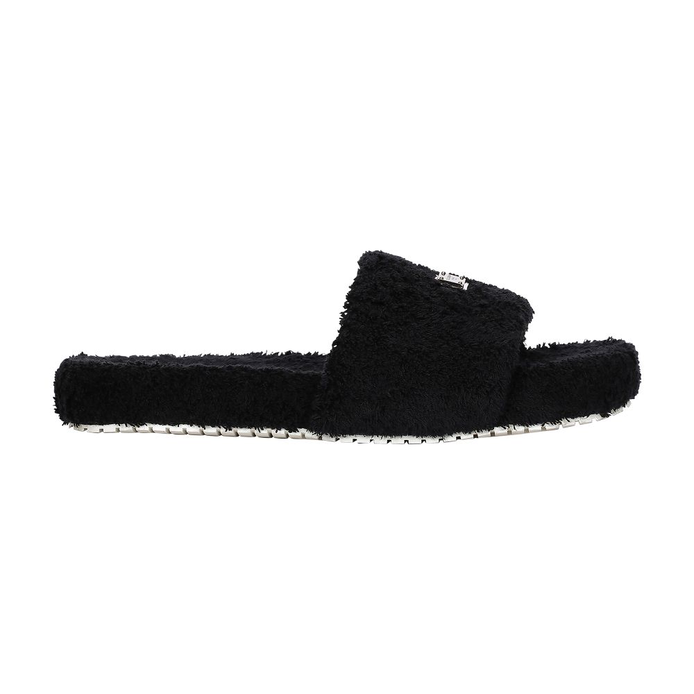 Dolce & Gabbana Terrycloth sliders with logo tag