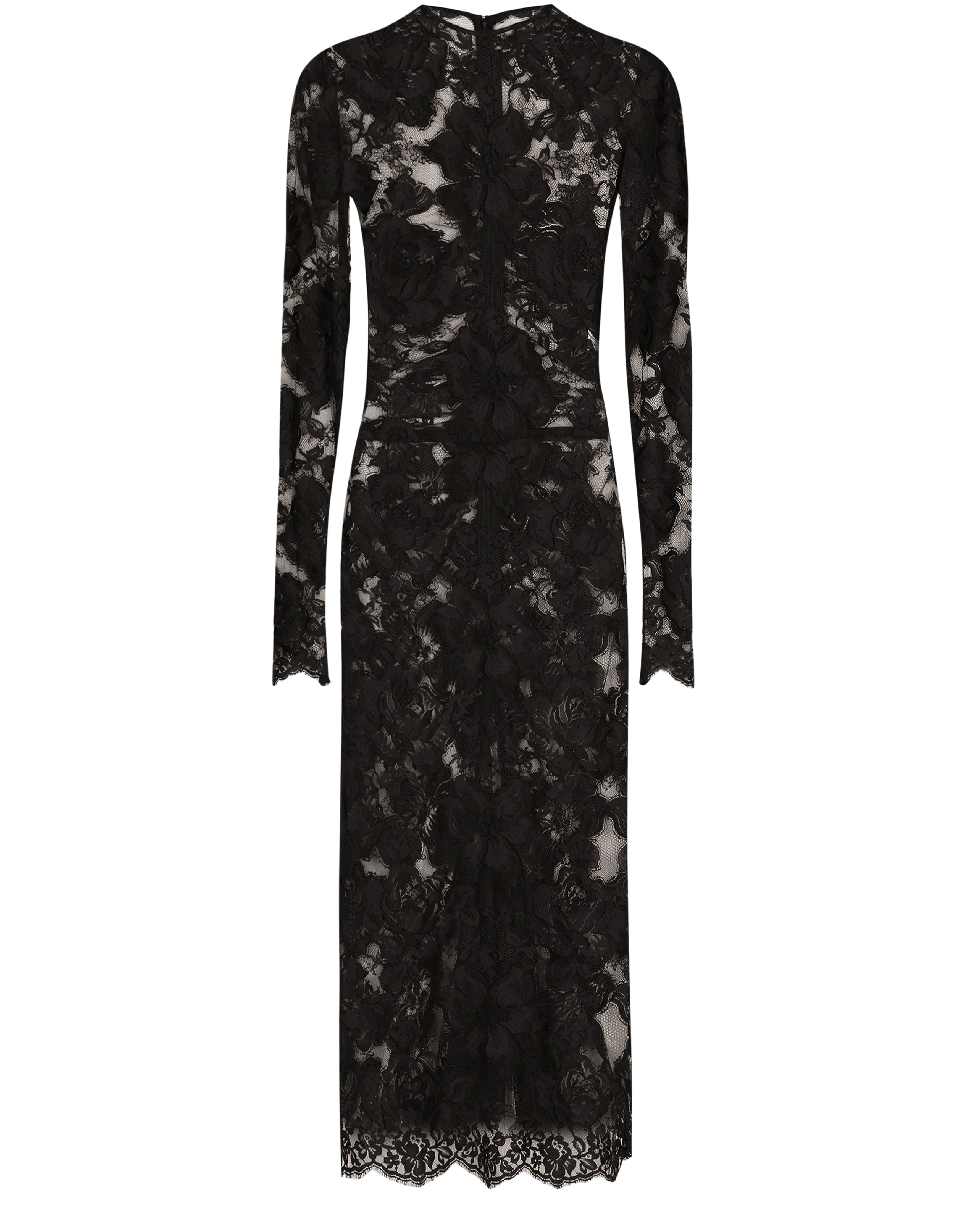 Dolce & Gabbana Calf-length floral lace dress