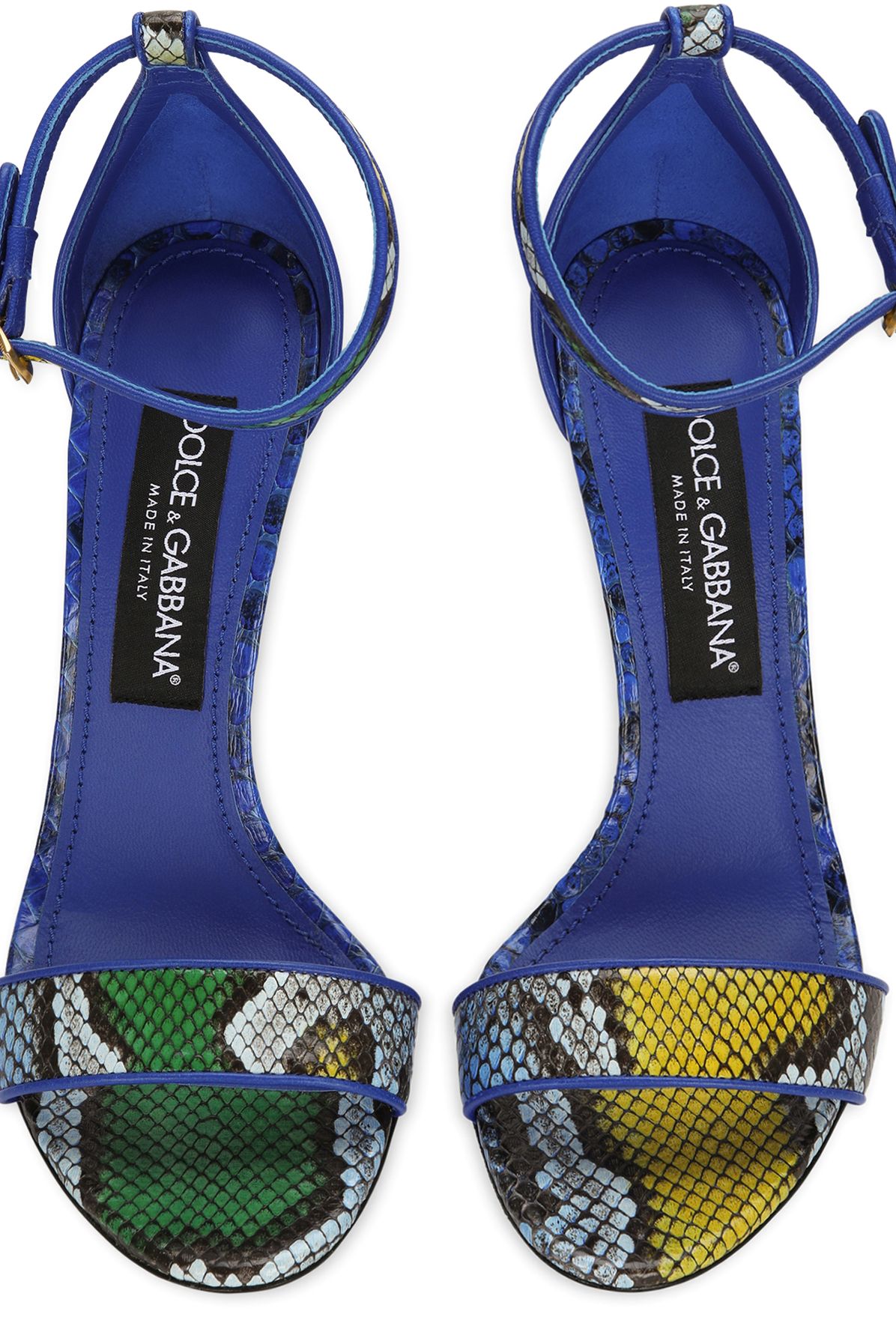 Dolce & Gabbana Python DG Barocco sandals