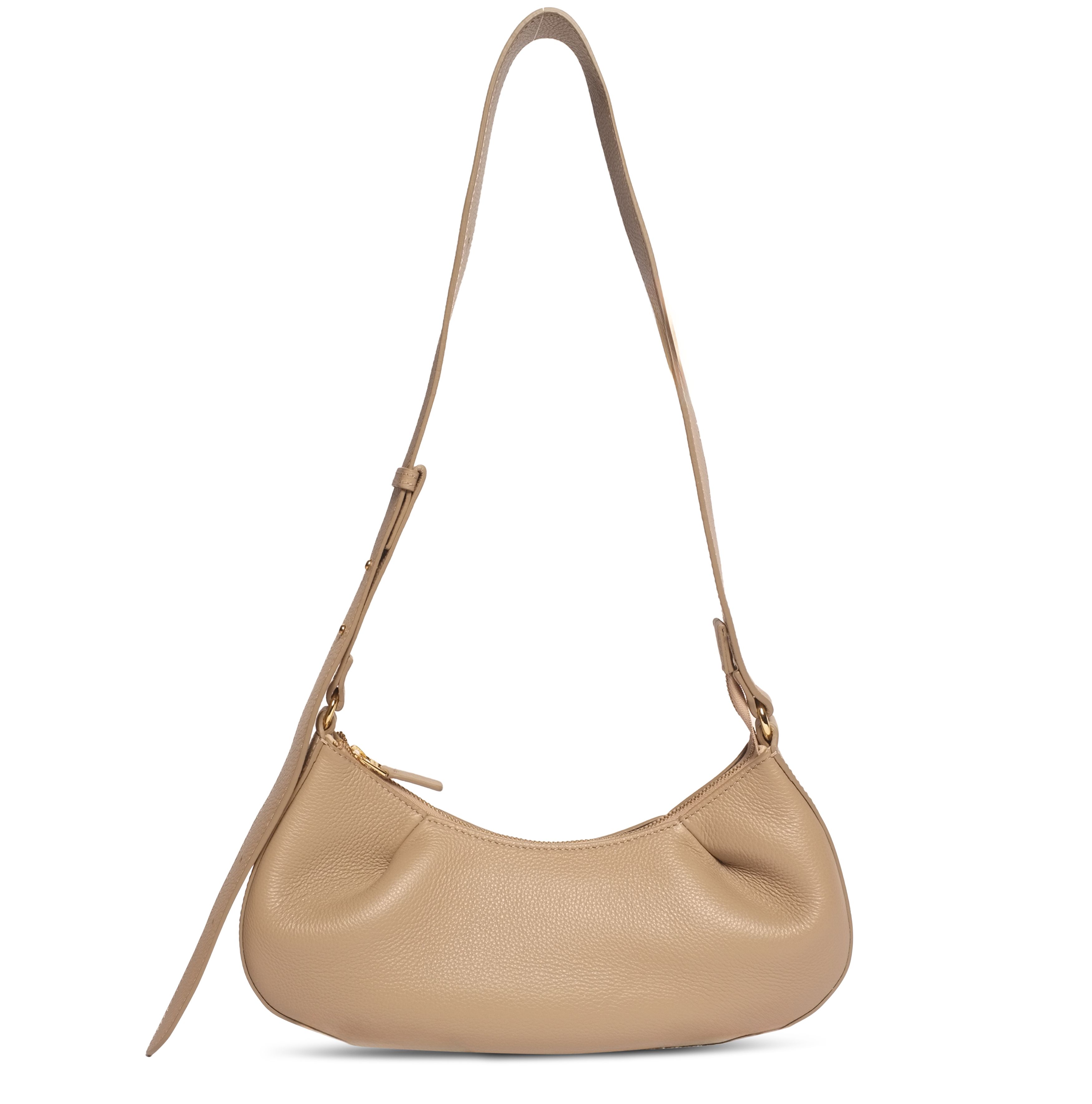 Elleme Dimple Moon small pebbled leather crossbody bag