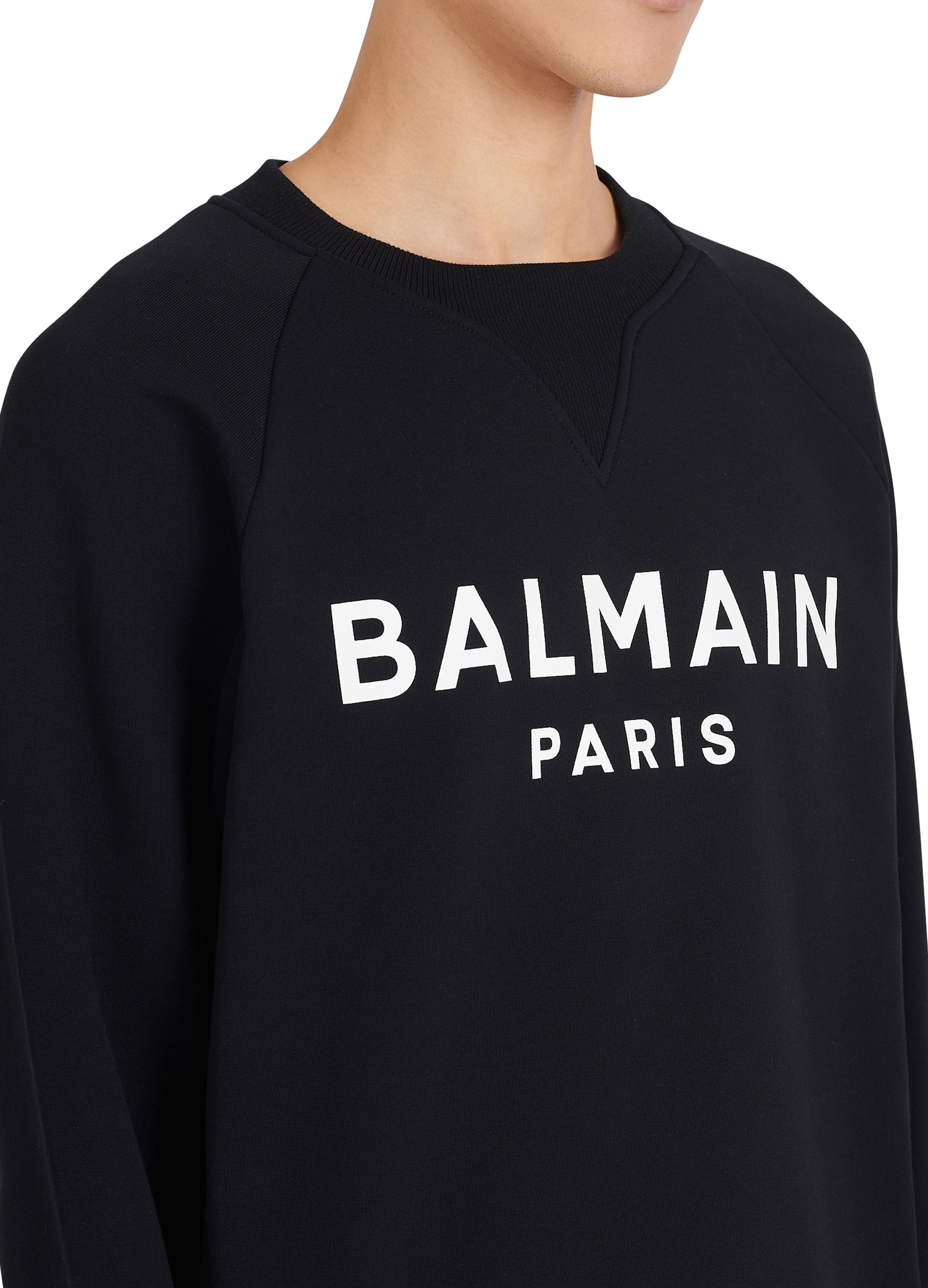 Balmain Balmain logo printed cotton sweatshirt