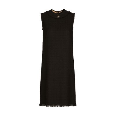 Dolce & Gabbana Sleeveless raschel tweed dress